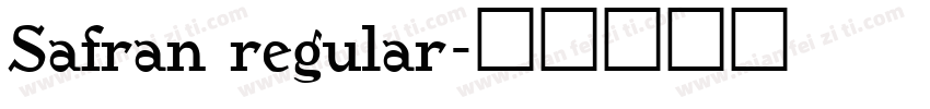 Safran regular字体转换